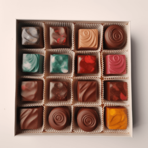 Handcrafted Colored Assorted Chocolates